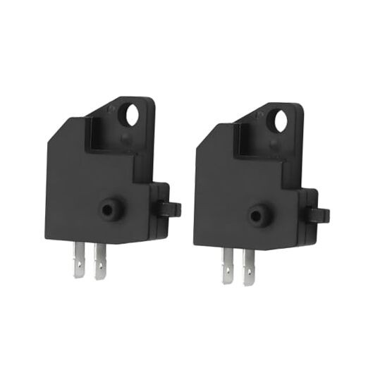 2 PCS Motorcycle Left/Right Brake Light Switch, Plunger Manual Operation Disc