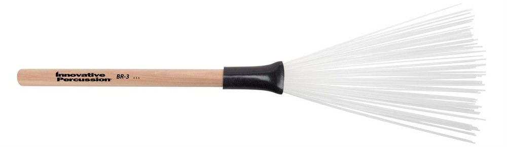 Innovative Percussion - BR-3 - Wood Handle Nylon Brushes - Medium
