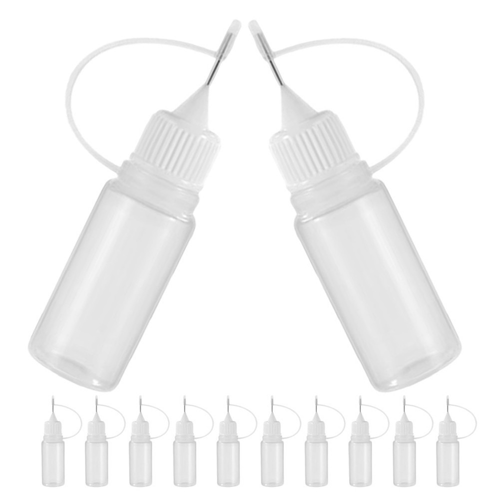 20Pcs Empty Squeeze Bottles Tip Applicator Glue Bottles for Crafts