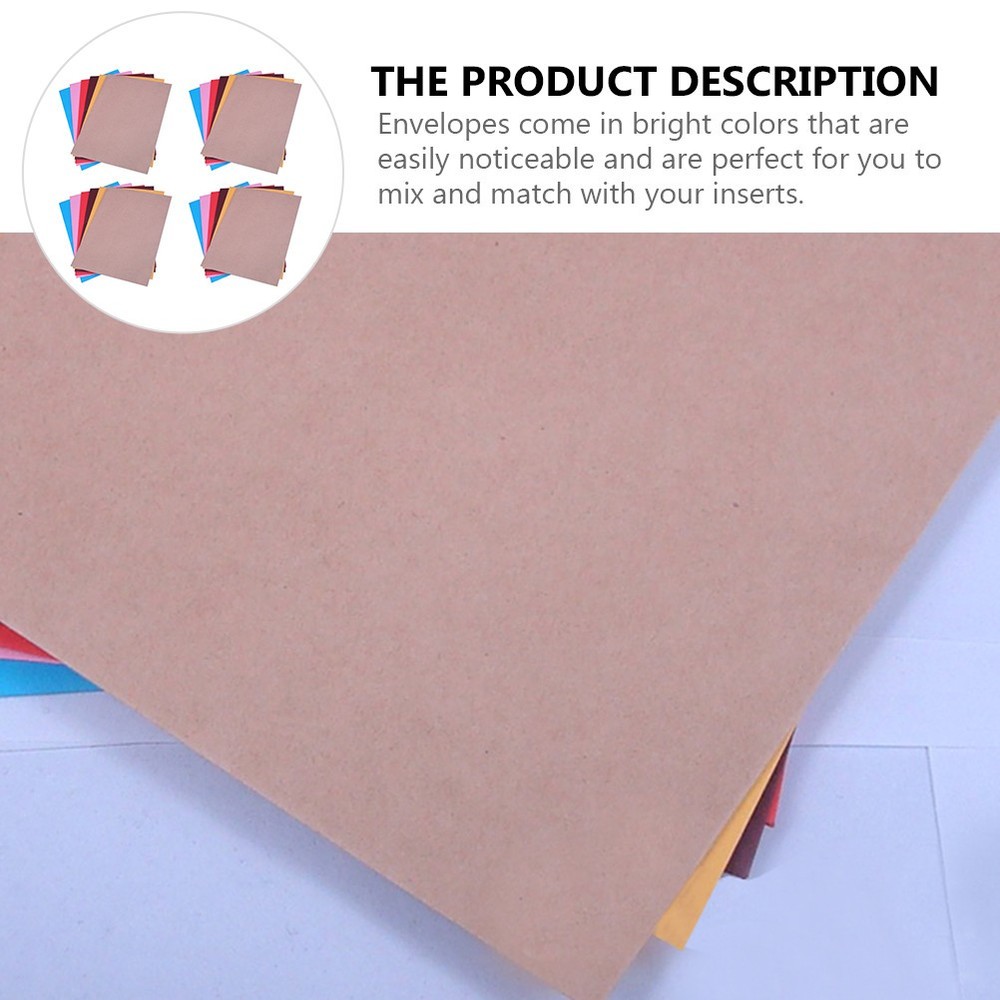 40 Pcs/ Creative Paper Envelope Color Envelopes Business Colored