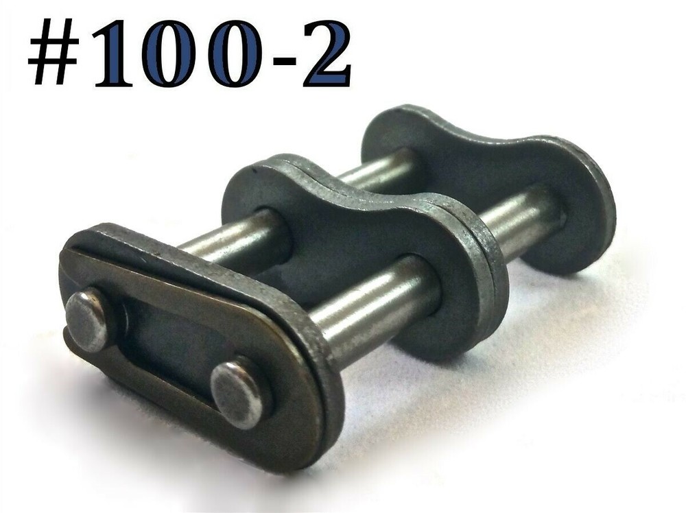 #100-2 DOUBLE ROLLER CHAIN MASTER CONNECTING LINK *PACK OF 5* SAME DAY SHIPPING