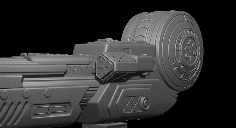 Predator Shoulder Cannon plasma Two Size File for 3D Printer - Model Printing -