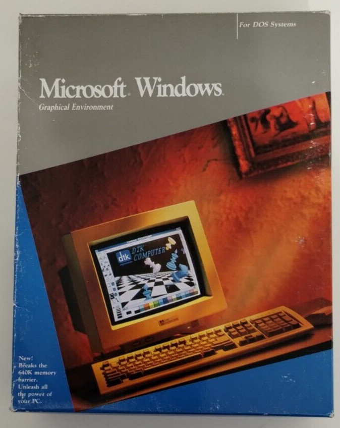 New Microsoft Windows 3.0 "5.25 Disc version" Vintage Rare !