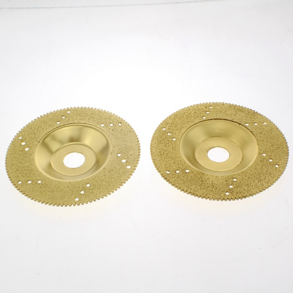 2Pcs 4" Diamond Coated Grinding Wheel Disc TITANIUM for Angle Grinder