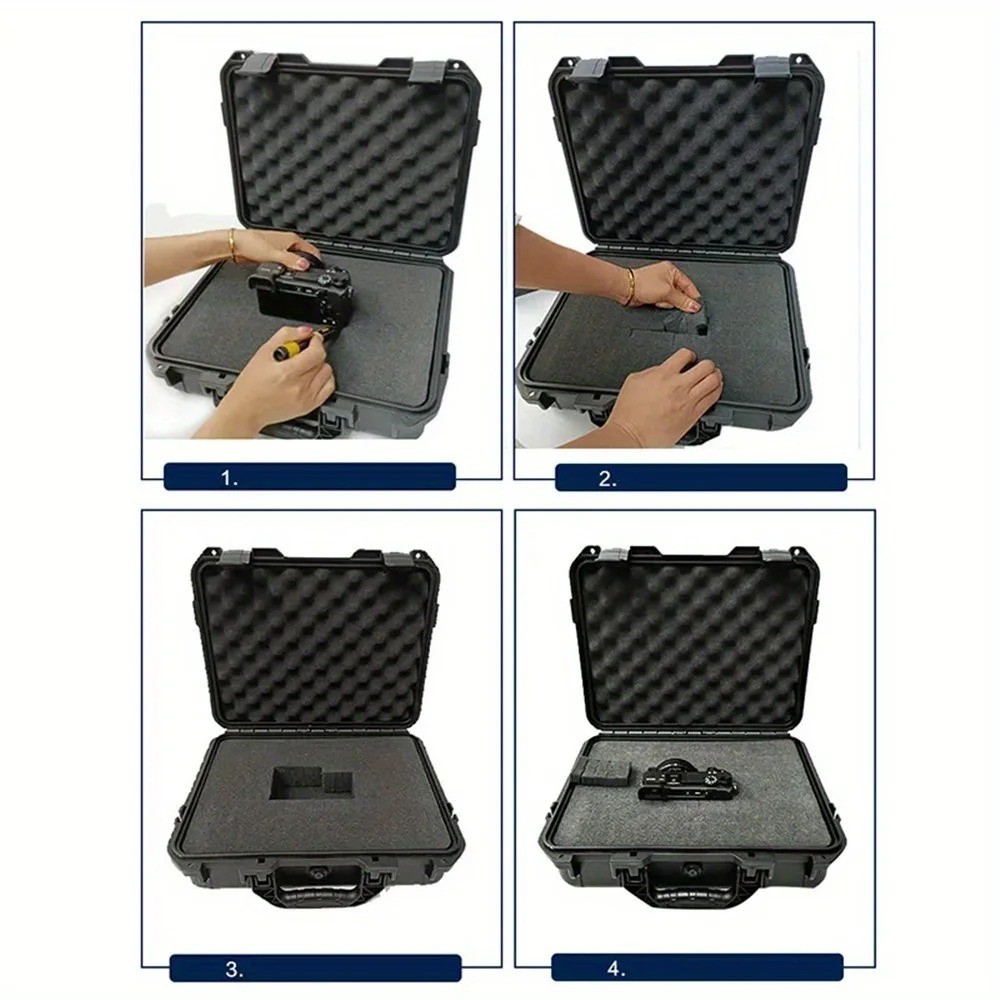 Hard Carry Case Protective Equipment Waterproof Camera Tool Travel Secure Box