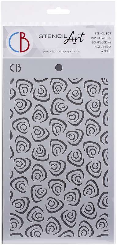 Ciao Bella Stencil Art Texture Stencil 5"X8" Triangles