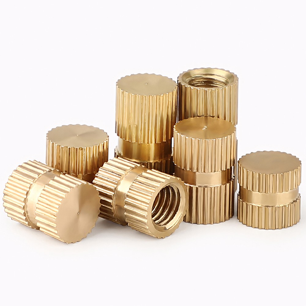 Solid Brass Knurled Insert Nuts Thumb Embedded Nuts Blind-hole M3 M4 M5 M6 M8