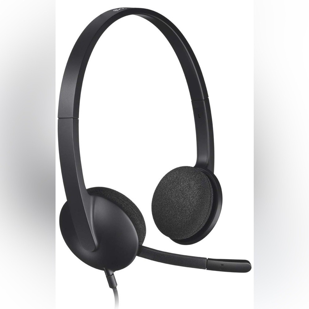 Logitech USB Headset H340, Stereo, USB Headset for Windows and Mac - Black