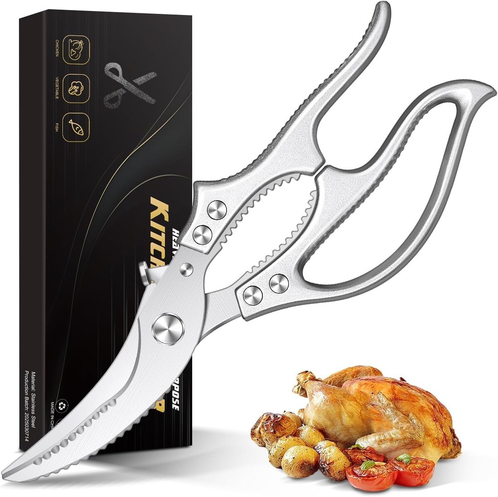 Poultry Shears – Heavy Duty Kitchen Shears & Multipurpose Kitchen tool for M