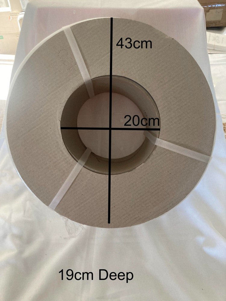 Pallet Strap Roll 18mm x 2500m White PP PET Polypropylene Machine Industrial