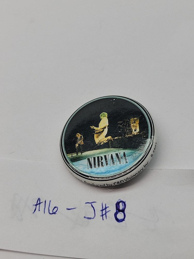 Vintage Nirvana Live Button Pin