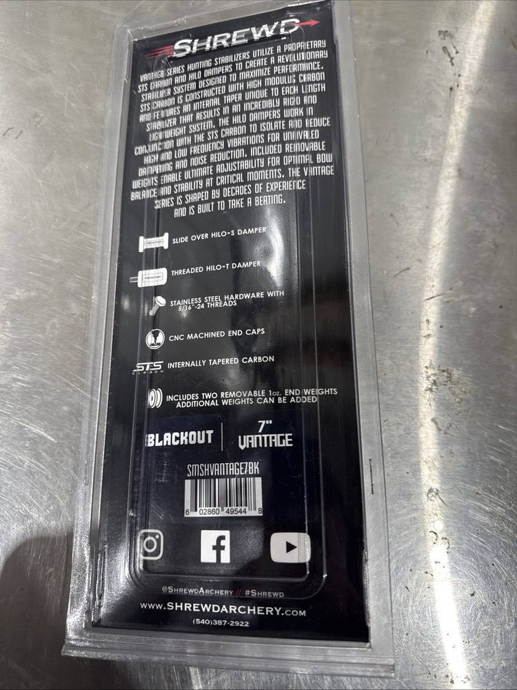 NEW! Shrewd Vantage 7” Stabilizer