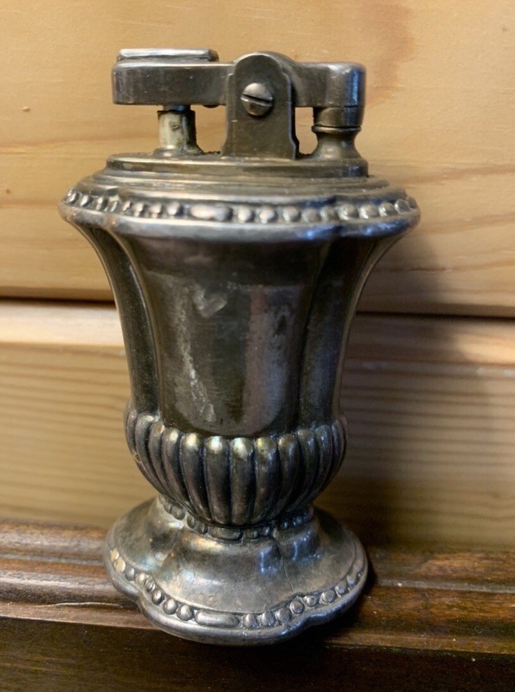 Vintage c.1930s Ronson Mayfair Silver Plated Table Lighter