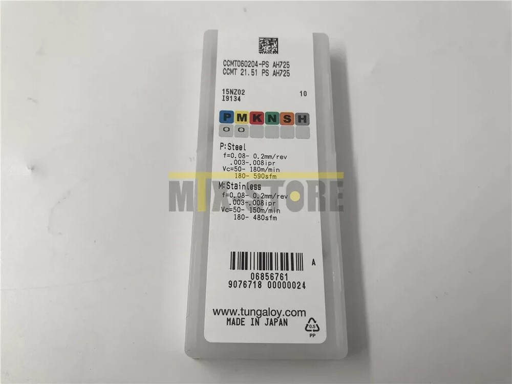 10pcs/box New Tungaloy CCMT060204-PS AH725 CCMT21.51-PS Carbide Insert #Z