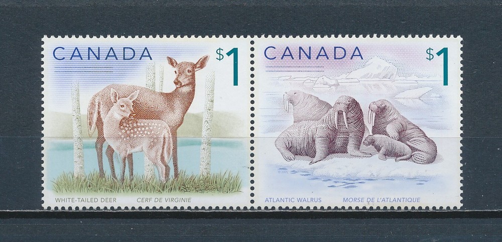 Canada  1689a MNH, Walrus & Deer, 2005