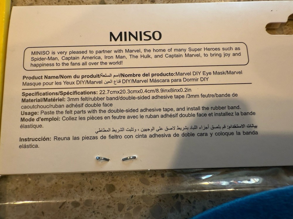 Marvel Eye Mask - Felt Kit