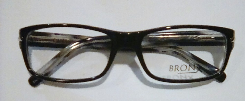 *NEW, BRONX G 53-16-130 Black Eyeglass Frames