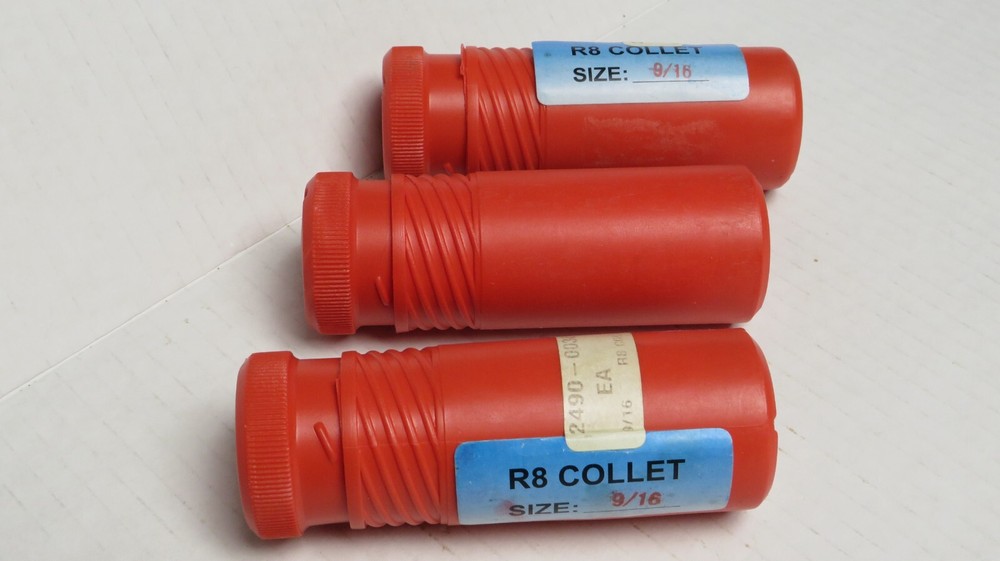 PRECISION GRADE R8 STYLE R-8 COLLET SIZE: 9/16 **3 PACK**