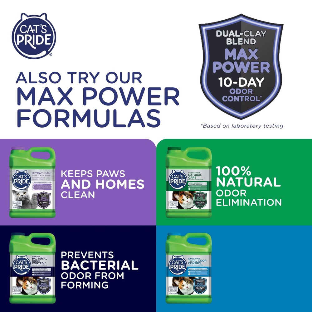 Lightweight Clumping Litter Flushable - Powerful Odor Control - Scented 10 Po...