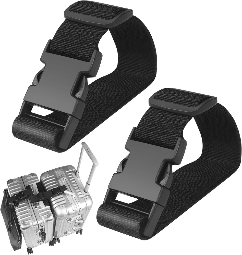 Luggage Straps Add a Bag Adjustable 2 Pack