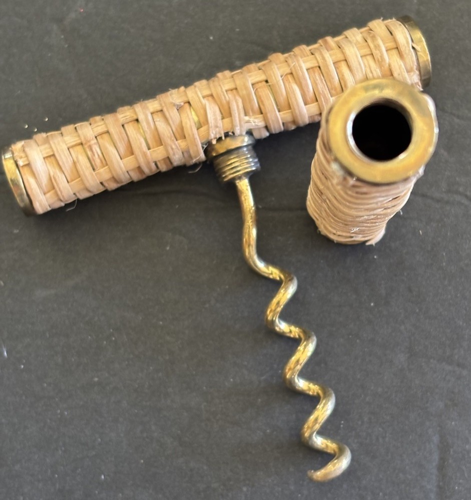 Aerin Rattan Covered Corkscrew