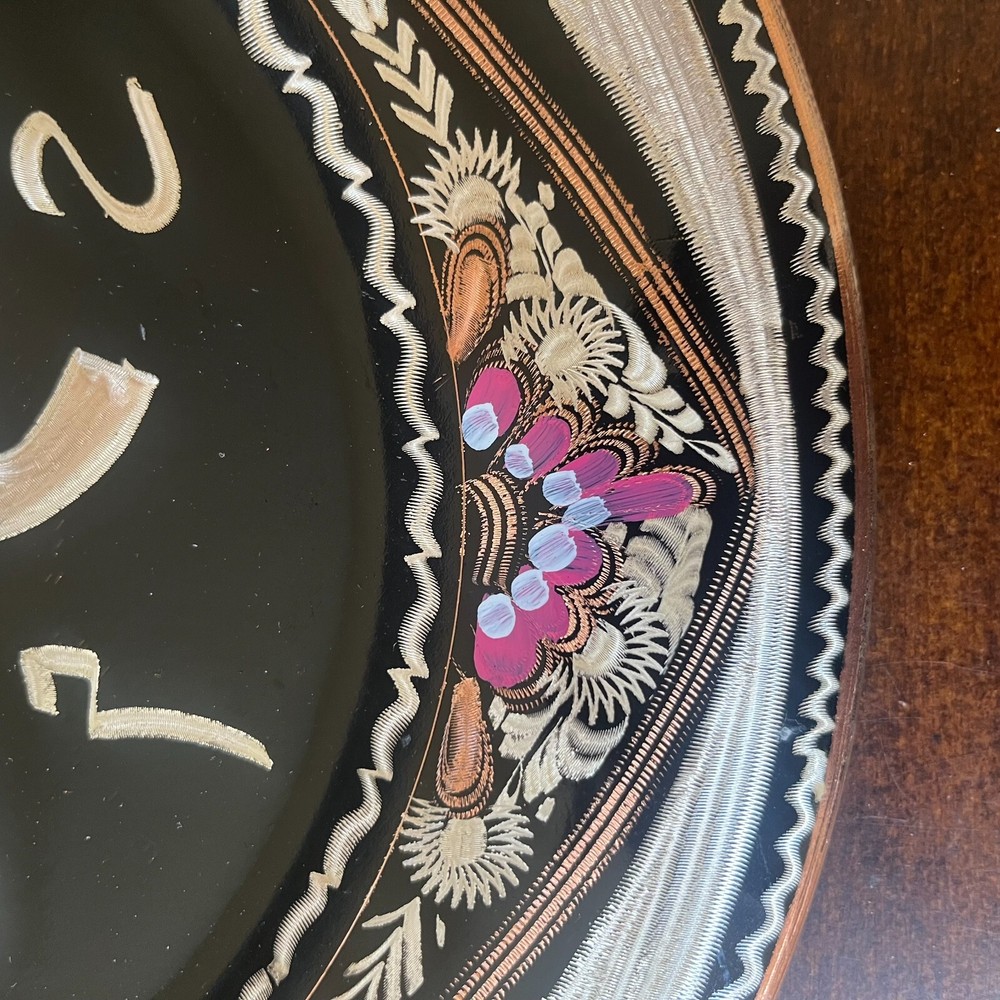 Vintage Islamic Painted Brass Plate