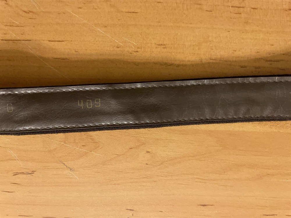 Brutalist Designer Belt Brass Leather 409 Adjustable
