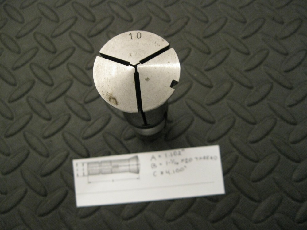 1mm Collet with 1-1/16 x 20 Thread, Unknown Make
