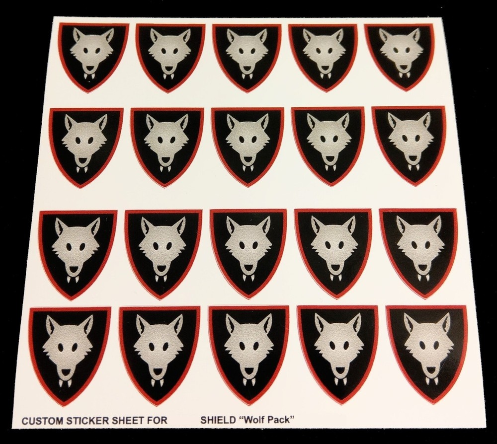 Custom Sticker for Shield 6075 Replacement Sticker for Shield Castle Wolf