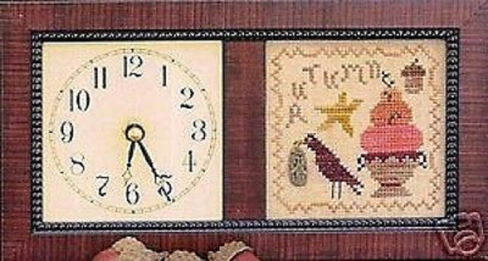 TIMELY AUTUMN-CROSS STITCH SAMPLER CHART-HOMESPUN ELEGANCE