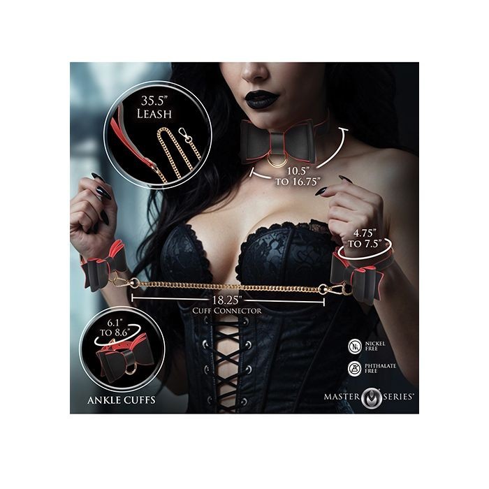 Master Series Goth Bondage Restraint Set