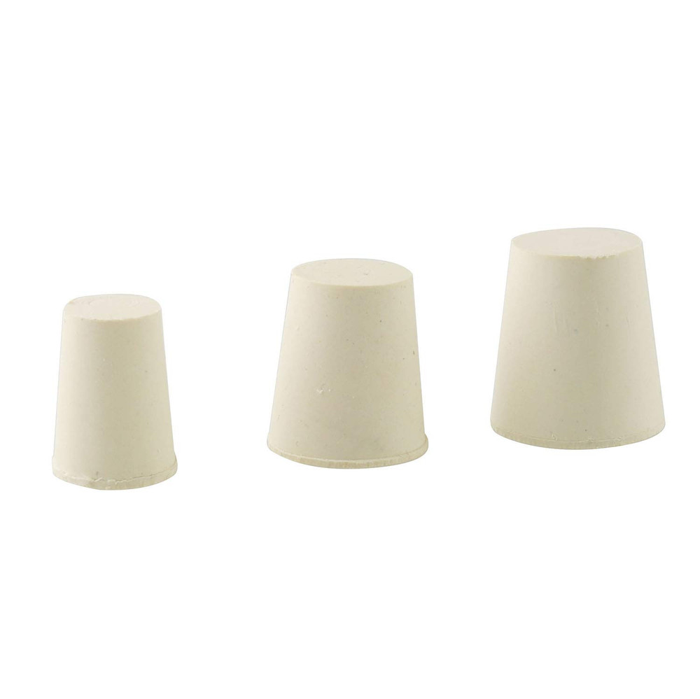 Lab Rubber Plug 26PCS 000# - 8# Sizes Tapered White Solid Rubber Stoppers 11 ...