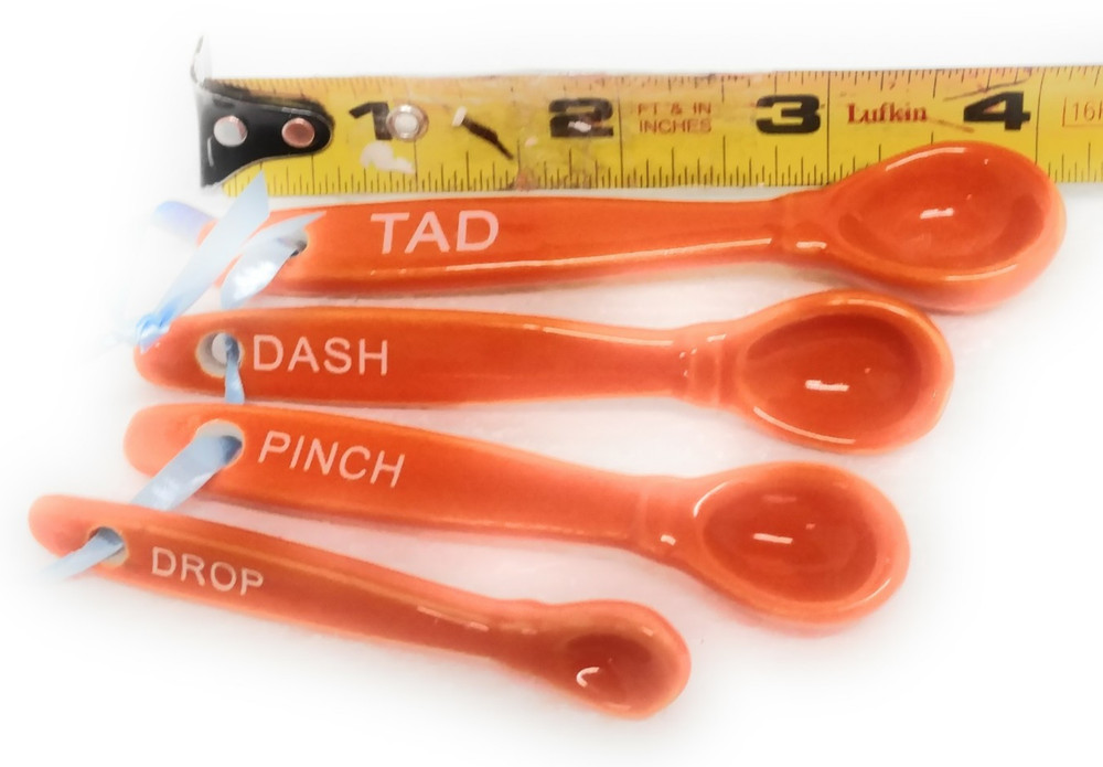 Temp-tations Fun Size Measuring Spoons: Tad, Dash, Pinch, Drop, FALLFETTI