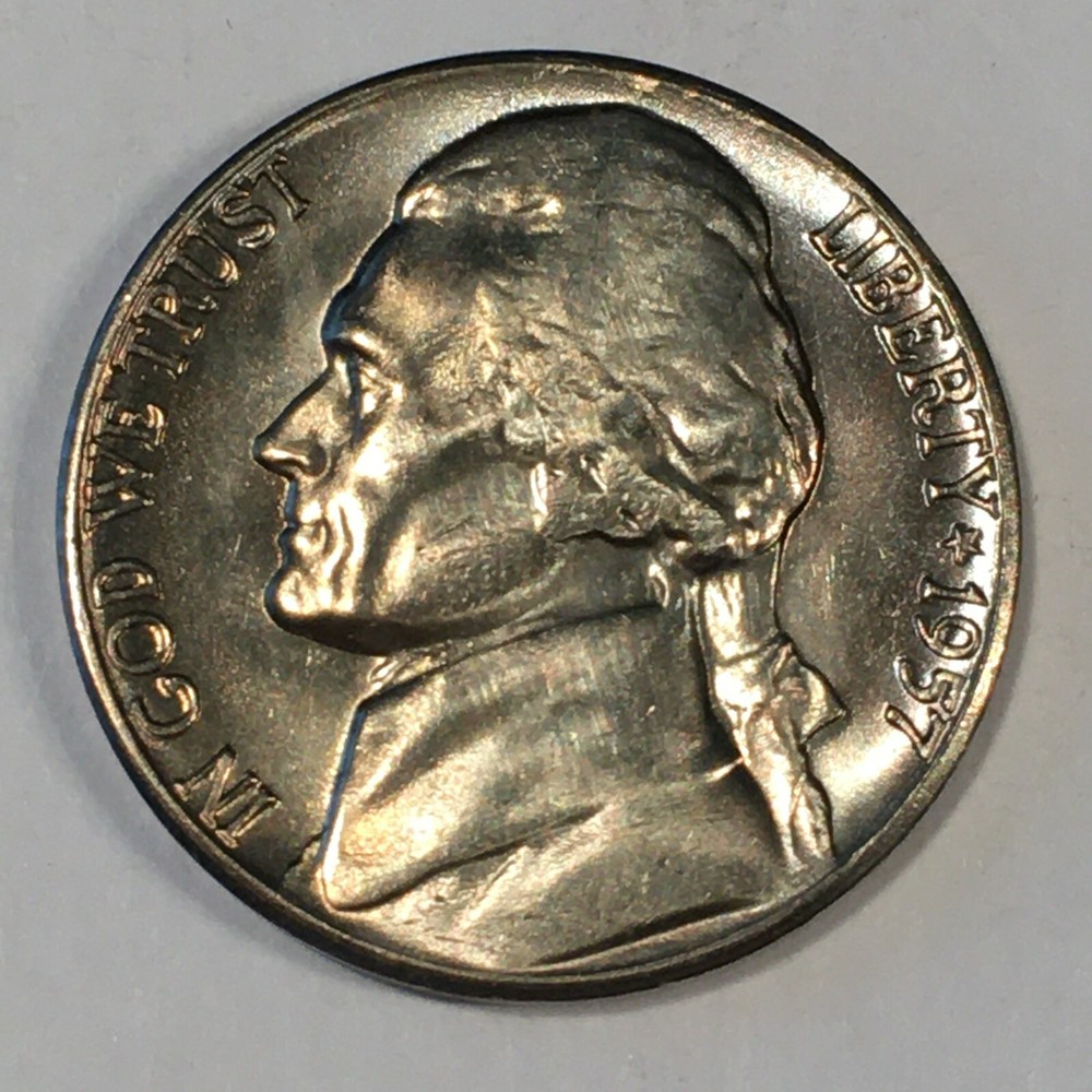 1957 Jefferson Nickel - High Quality Scans #L657