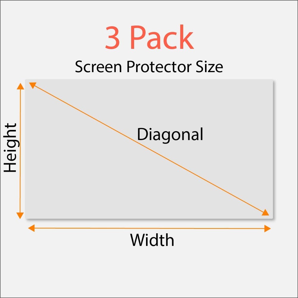 Anti Blue Light Screen Protector (3 Pack) for 23 Inches (Screen Measured