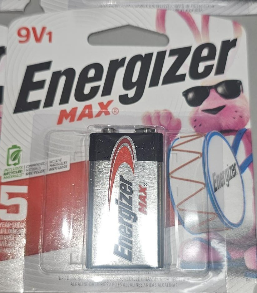 TWELVE single pack Energizer Max 9V Alkaline Battery expiration 12/2030
