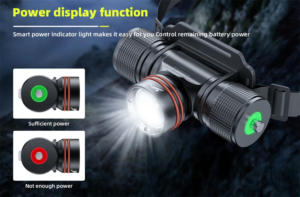 LED Diving Headlamp Scuba Dive Head Flashlight Underwater Diving Headlight