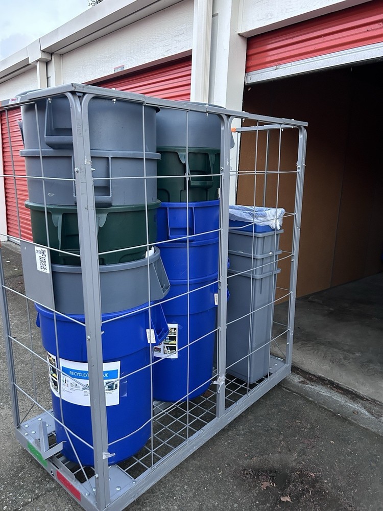 Heavy-Duty Rolling Security Cage Cart