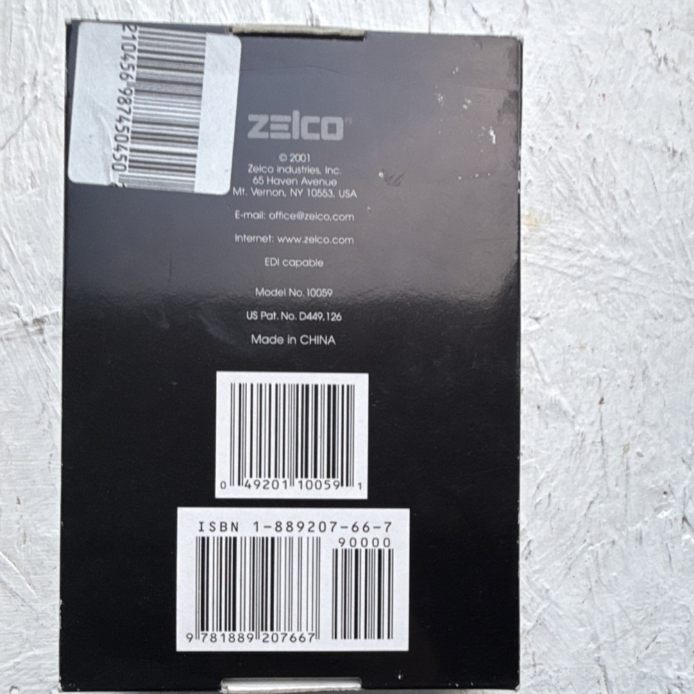 Zelco Itty Bitty Fluorescent Clip-On Foldable Book Light, Black Model 10059