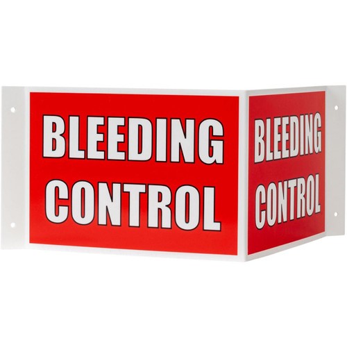 3-Way Bleeding Control Sign
