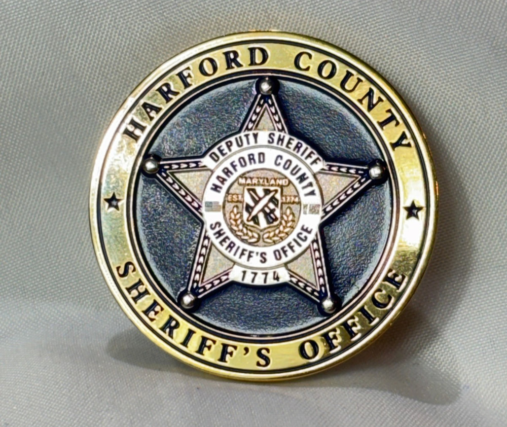Harford County Challenge Coin Sheriff's Office Firearms Instructor