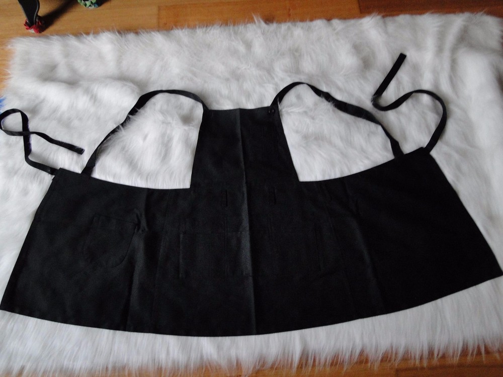 Outstanding Black Multi-Pocket Apron