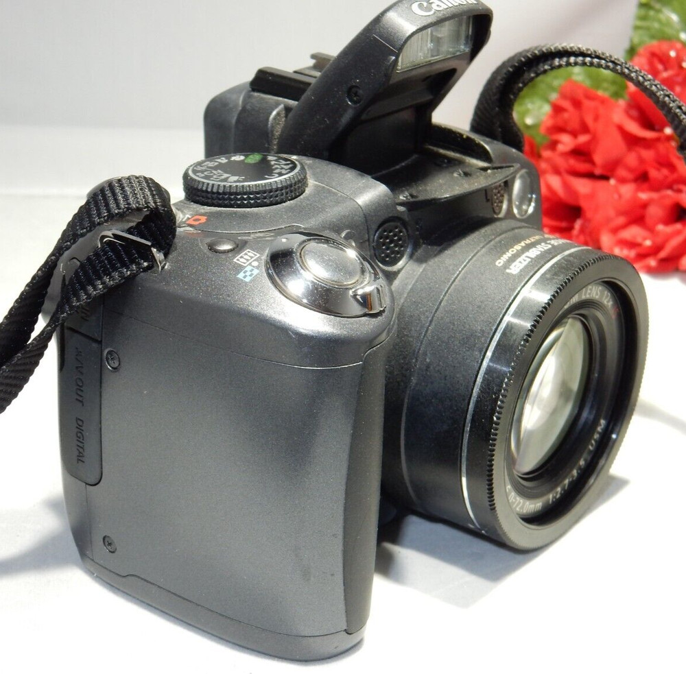 Canon PowerShot S5 8.0 MP Digital Camera - Black