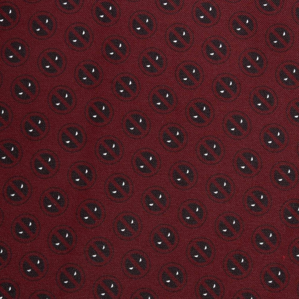 Marvel Deadpool Red Mask Silk Pocket Square