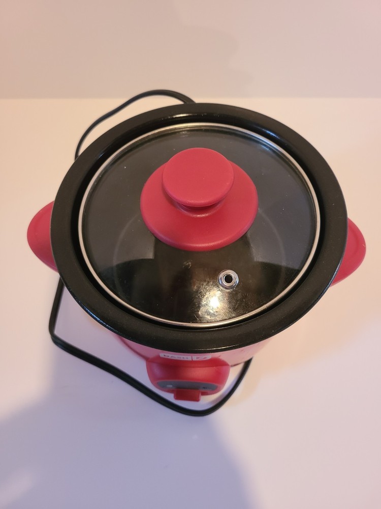 Dash Mini 2-Cup Rice Cooker W LID..Keep Warm Function, RED
