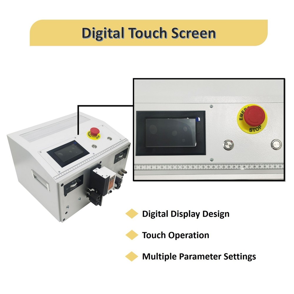 Automatic Computer Wire Stripper Cutter 110V BVR Single Wire Stripping Machine