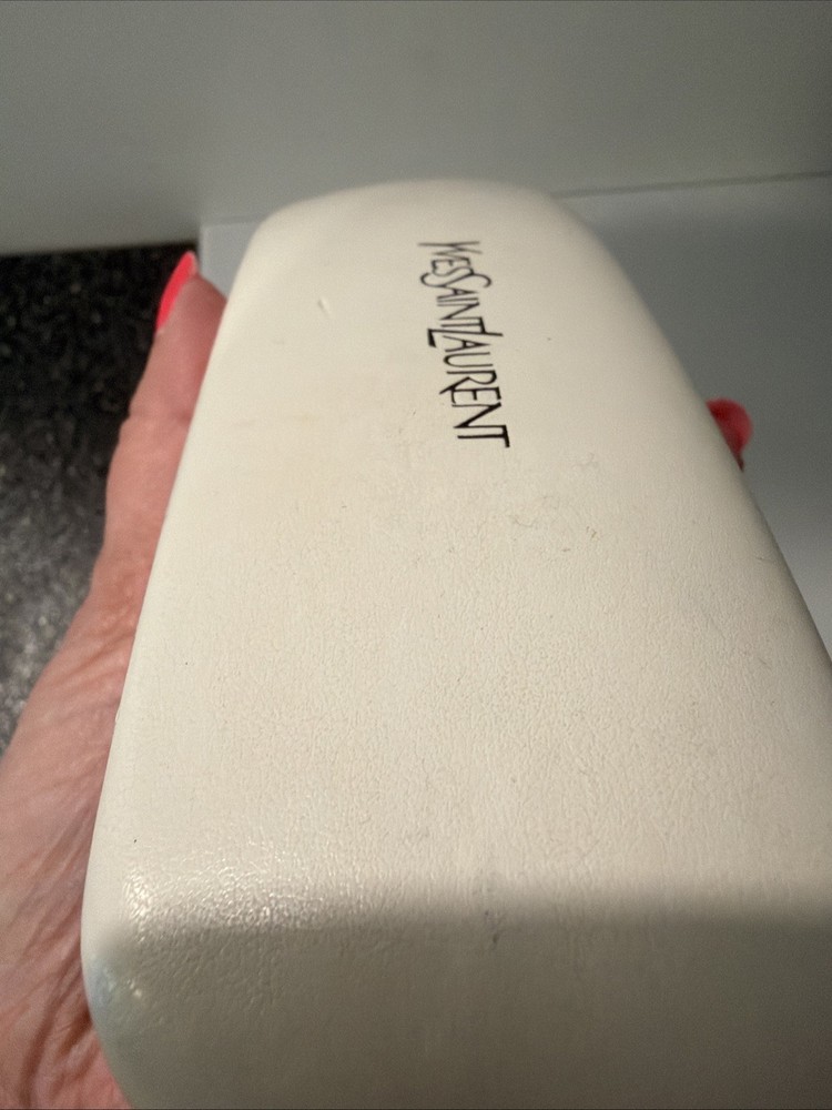 YvesSaintLaurent Eyeglass Case White