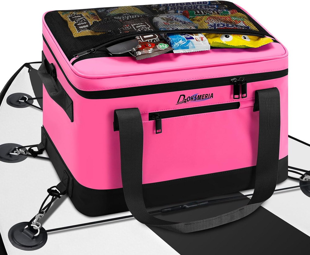 Waterproof Paddle Board Cooler with Shoulder Strap & 6 Elastic Clips