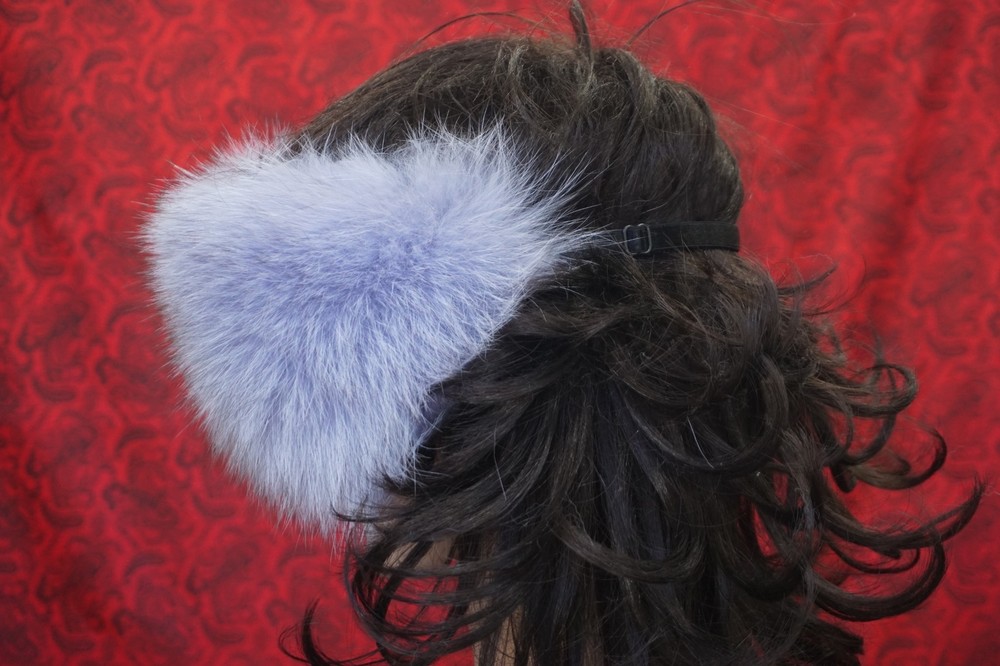 Lilac Fox Fur Sleep Mask Blindfold