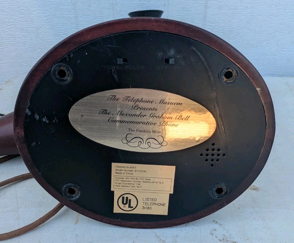 Franklin Mint Alexander Graham Bell Commerative Telephone